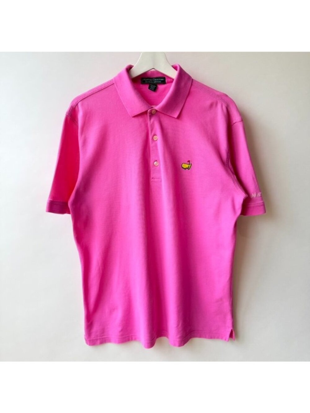 Masters Collection Augusta National Pink Polo Golf Shirt Men's Size M